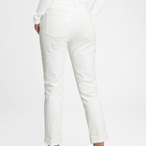 GAP White Girlfriend Mid Rise Jeans Size 6P - Picture 3 of 12